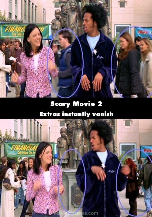 Phim Scary Movie 2, những người đi đằng sau Shorty và Cindy đột nhiên biến mất!